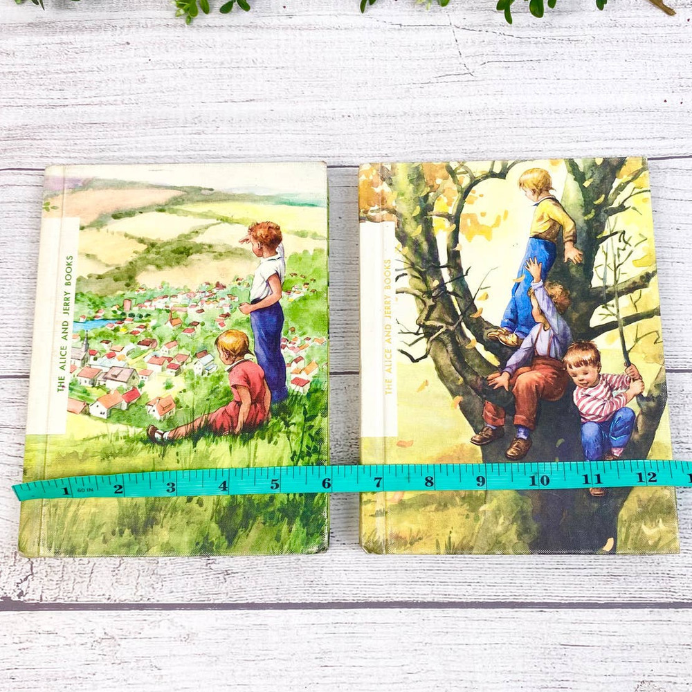 Vintage The Alice and Jerry Books Set of 2 Round About & Friendly Village - Picture 13 of 13